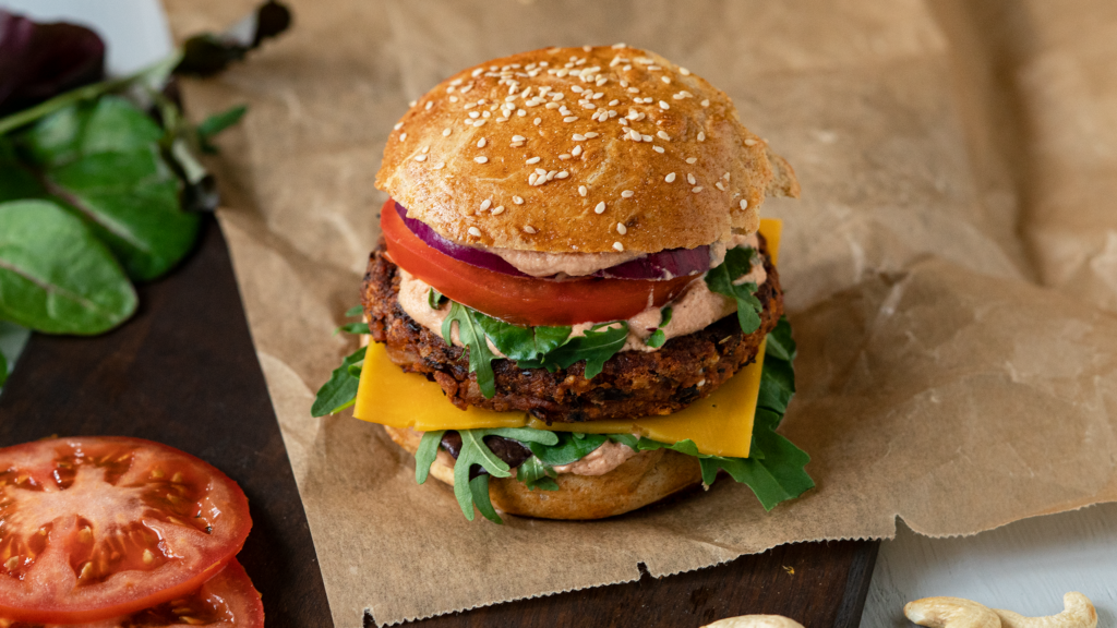 Rezept: Vegetarischer Schwarzer Bohnen Burger