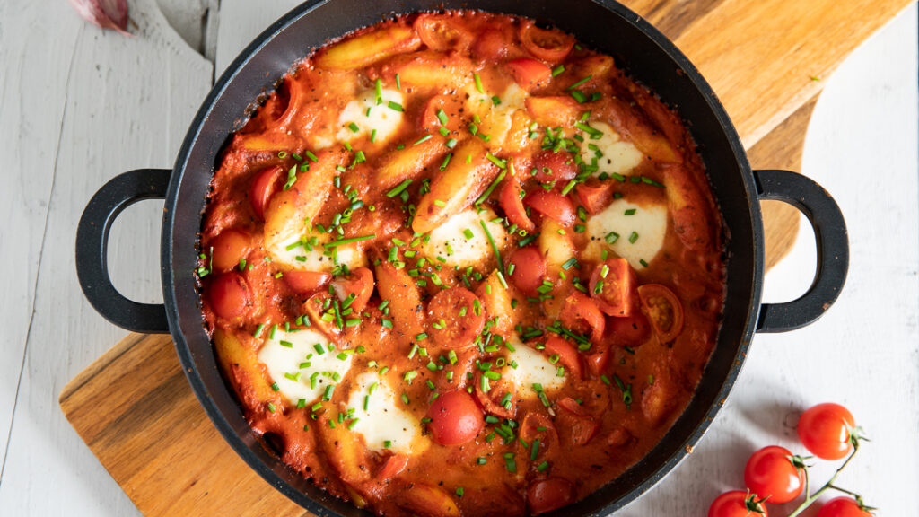 Schöne Schupf Nudle Rezept Mit Tomatensoße Bild